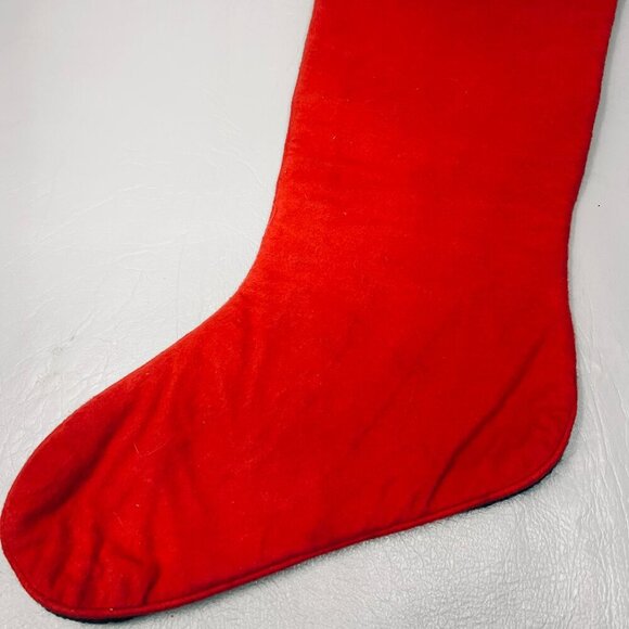 Vintage Needlepoint Disney Christmas Stocking -Kurt Adler Mickey Mouse with Tree - Picture 6 of 9